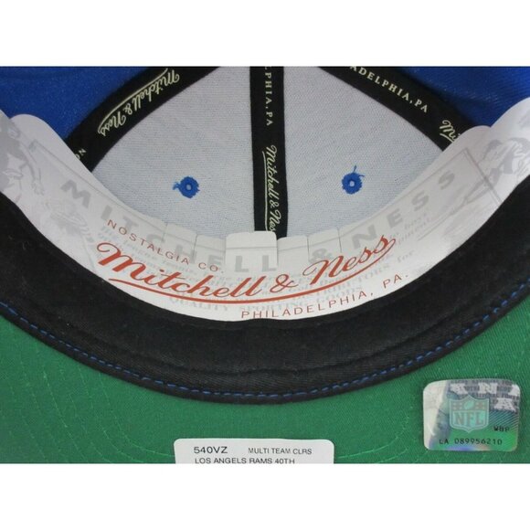 Los Angeles Rams Mitchell & Ness Mens New Vintage 40th Anniversary Hat Blue Gold - Picture 3 of 7